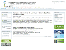 Tablet Screenshot of congresoespanyola.fahce.unlp.edu.ar
