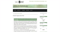 Desktop Screenshot of congresos.unlp.edu.ar