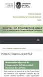 Mobile Screenshot of congresos.unlp.edu.ar
