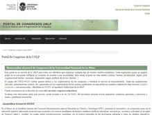 Tablet Screenshot of congresos.unlp.edu.ar