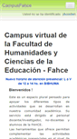 Mobile Screenshot of campus.fahce.unlp.edu.ar