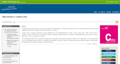 Desktop Screenshot of congresoeducacionfisica.fahce.unlp.edu.ar